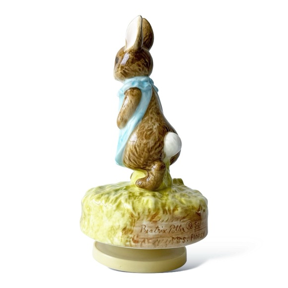 Schmid Beatrix Potter Mrs Flopsy Bunny Vintahe Musical Figurine - Picture 5 of 11